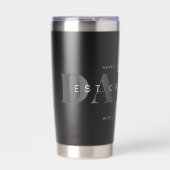 Daddy Modern Minimalistische Eerste Vaderdag Geïsoleerde Drinkbeker (Voorkant)
