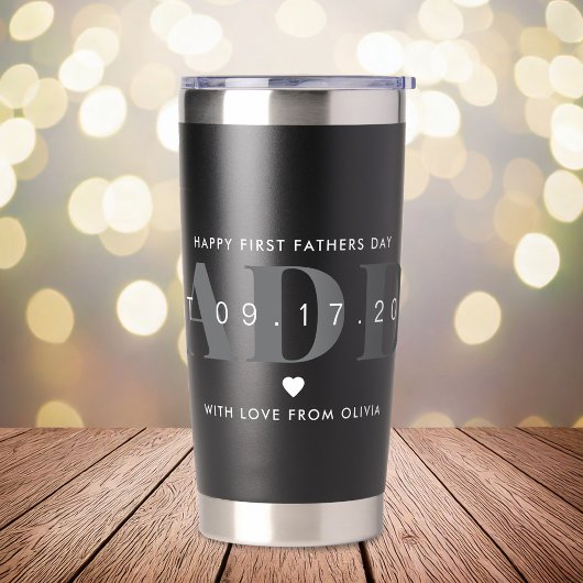 Daddy Modern Minimalistische Eerste Vaderdag Geïsoleerde Drinkbeker