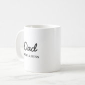 Daddy moderne Vaderdag Kinderen Namen Script Koffiemok (Voorkant links)