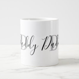 Daddy Monogram Grey Grote Koffiekop