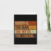 Daddy-o Het Man De mythe De legende Grappige retro Kaart (Voorkant)