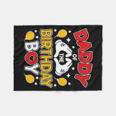 Daddy Of The Birthday Boy Shirt Matching Dad Son F Fleece Deken (Voorkant (Horizontaal))