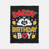 Daddy Of The Birthday Boy Shirt Matching Dad Son F Fleece Deken (Voorkant)