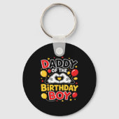 Daddy Of The Birthday Boy Shirt Matching Dad Son F Sleutelhanger (Voorkant)