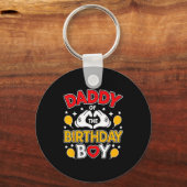 Daddy Of The Birthday Boy Shirt Matching Dad Son F Sleutelhanger (Voorkant)