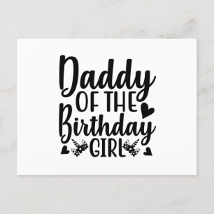 Daddy of the birthday girl briefkaart