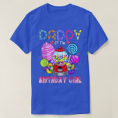 Daddy Of The Birthday Girl Candyland Candy Birthda T-shirt (Design voorkant)
