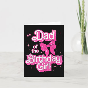 Daddy of the Birthday Girl Doll Birthday Kind Fami Kaart