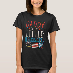 Daddy Of The Little Firecracker Grappig 4 Juli T-shirt