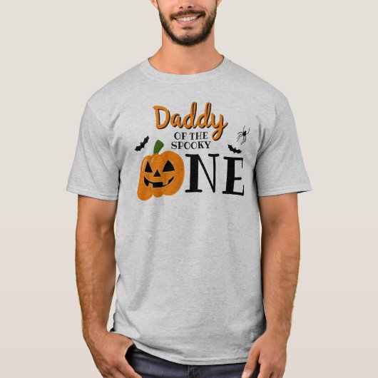 Daddy of the Spooky One Halloween 1e verjaardag T-shirt (Voorkant)