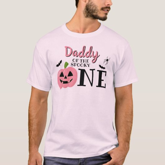 Daddy of the Spooky One Halloween 1e verjaardag T-shirt (Voorkant)