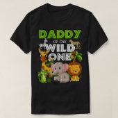 Daddy Of The Wild One Zoo Birthday Safari Jungle A T-shirt (Design voorkant)