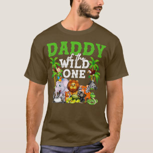 Daddy Of The Wild One Zoo Birthday Safari Jungle A T-shirt