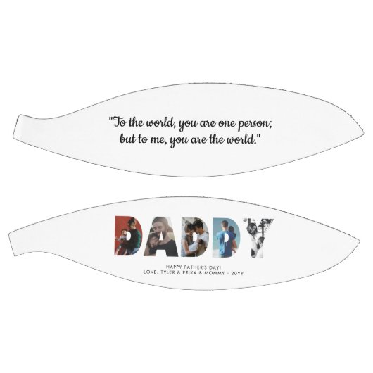 DADDY Photo Collage Custom Quote Vaderdag Basketbal (Panelen)