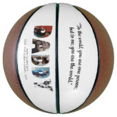 DADDY Photo Collage Custom Quote Vaderdag Basketbal (Verticaal)
