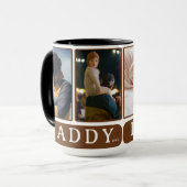 Daddy Photo Collage Mok - Custom Vaderdag Gift (Voorkant links)