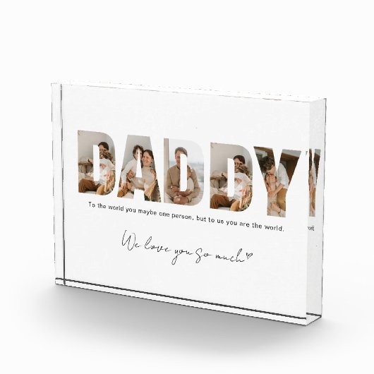 Daddy Photo Collage Vaderdag Photo Blocks Fotoblokken (Rechts)