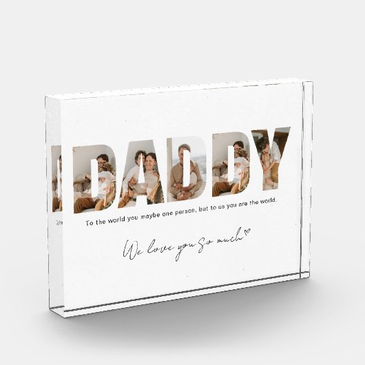 Daddy Photo Collage Vaderdag Photo Blocks Fotoblokken (Links)