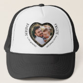 Daddy Photo Heart Shape Trucker Hat Pet (Voorkant)