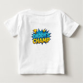 Daddy’s Champ Kids Text Design Baby T-Shirt (Achterkant)