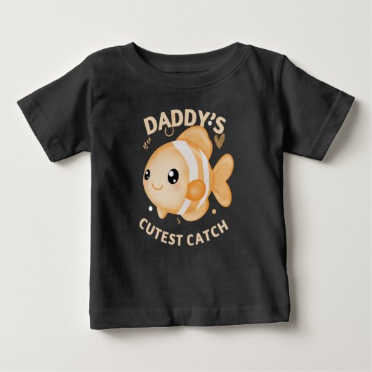 Daddy’s Cutest Catch Fishing Funny Baby (Voorkant)
