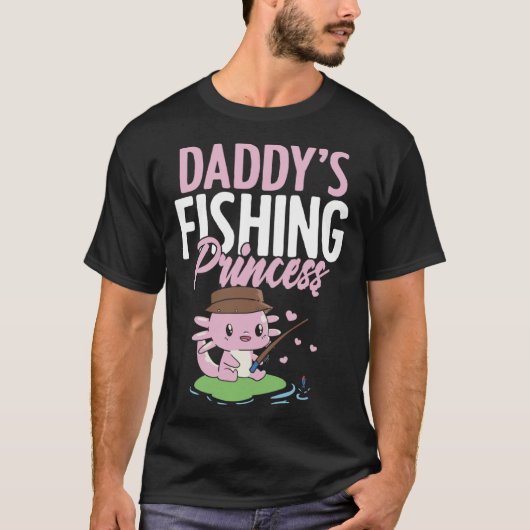 Daddy s Fishing Buddy Fisherman Little Girl Daught T-shirt (Voorkant)