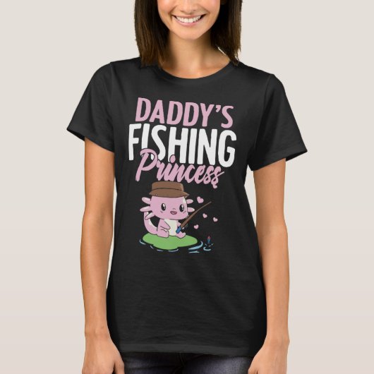 Daddy s Fishing Buddy Fisherman Little Girl Daught T-shirt (Voorkant)