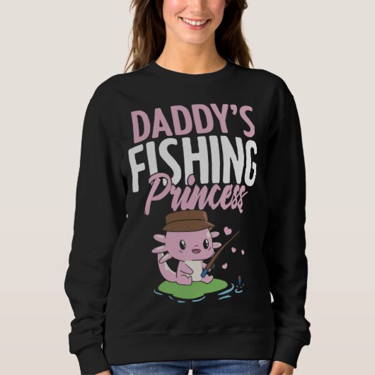 Daddy s Fishing Buddy Fisherman Little Girl Daught Trui (Voorkant)