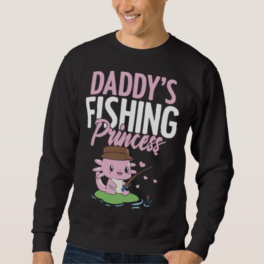 Daddy s Fishing Buddy Fisherman Little Girl Daught Trui (Voorkant)