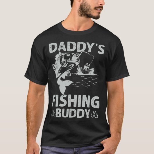 Daddy s Fishing Buddy Fishing Papa Son Boy Fathers T-shirt (Voorkant)