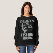 Daddy s Fishing Buddy Fishing Papa Son Boy Fathers Trui (Voorkant volledig)