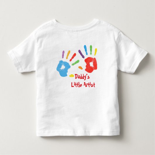 Daddy’s Little Artist – Kids T-Shirt (Achterkant)