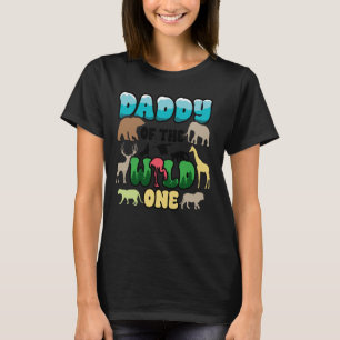 Daddy Safari 1e verjaardag van Wild One Zoo Oerwou T-shirt