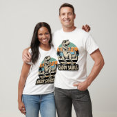 Daddy Saurus Retro Dinosaur Zonsondergang Shirt On (Unisex)