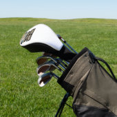 Daddy Saurus Retro Dinosaur Zonsondergang Shirt On Golfheadcover (Insitu)
