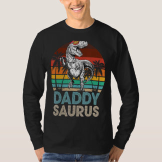 Daddy Saurus Rex Dinosaurus Bijpassende Familie Re T-shirt
