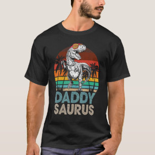 Daddy Saurus Rex Dinosaurus Bijpassende Familie Re T-shirt