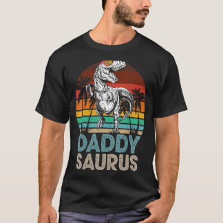 Daddy Saurus Rex Dinosaurus Bijpassende Familie Re T-shirt