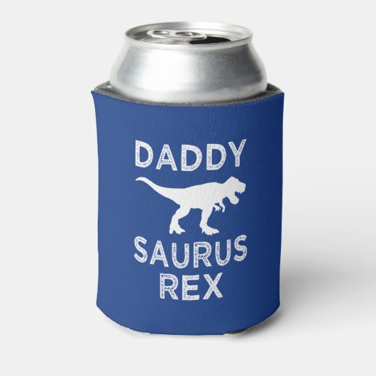 Daddy Saurus Rex grappige vader koelbox Blikjeskoeler (Blikje Achterkant)