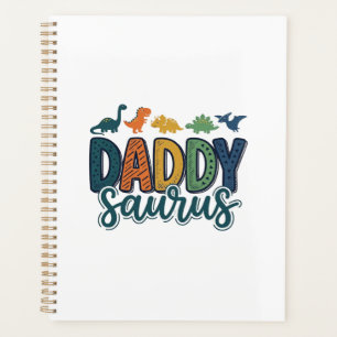 Daddy Saurus Schattige Dinosaur Papa Vectorontwerp Planner