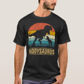 Daddy Saurus T Rex Dinosaur DaddySaurus Funny Fath T-shirt (Voorkant)