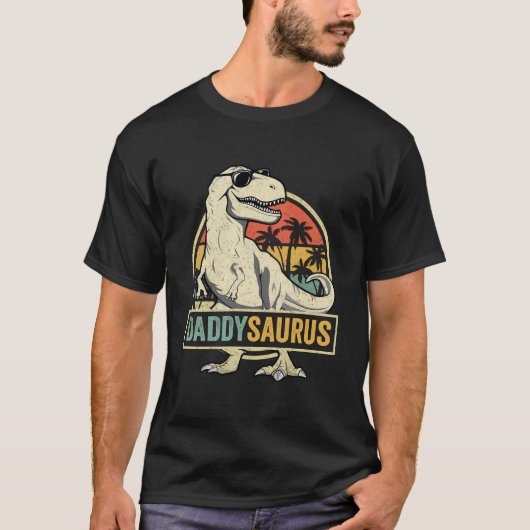 Daddy Saurus T Rex Dinosaurus Mannen Daddysaurus F T-shirt (Voorkant)