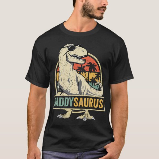 Daddy Saurus T Rex Dinosaurus Mannen Daddysaurus F T-shirt (Voorkant)