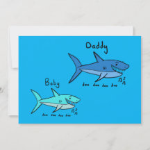 Daddy Shark & Baby Shark Blauwe Vaderdag