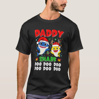 Daddy Shark Christmas Doo Doo Family Matching Funn T-shirt