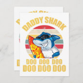 Daddy Shark Doo Doo Doo Vaders Dag 2024 Informatiekaartje (Voorkant / Achterkant)