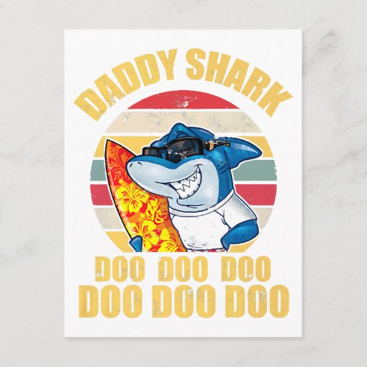 Daddy Shark Doo Doo Doo Vaders Dag 2024 Informatiekaartje (Achterkant)