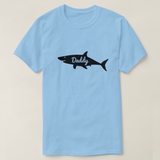 DADDY SHARK MANNEN TSHIRT (Design voorkant)