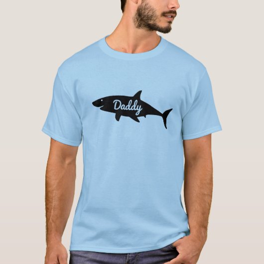 DADDY SHARK MANNEN TSHIRT (Voorkant)