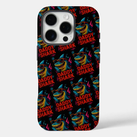Daddy Shark Vaderdag geschenken Case-Mate iPhone Case (Achterkant)